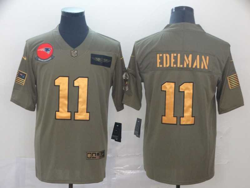 Nike Patriots 11 Julian Edelman 2019 Olive Gold Salute To Service Limited Jersey,We sell and wholesale Nike Patriots 11 Julian Edelman 2019 Olive Gold Salute To Service Limited Jersey on line form chian!